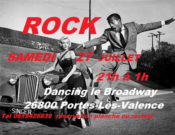affiche ROCK SAMEDI 27 juillet Broadway  Marilyne Monroe et Sammy Davi.jpg
